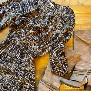 Joie vneck minidress in neutral print